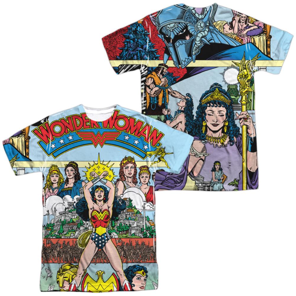 Justice League Of America No 1 Cover (Front/Back Print) Men's Regular Fit Polyester Short-Sleeve T-Shirt
