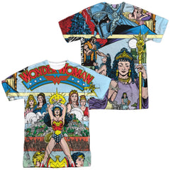 Justice League Of America No 1 Cover (Front/Back Print) Men's Regular Fit Polyester Short-Sleeve T-Shirt