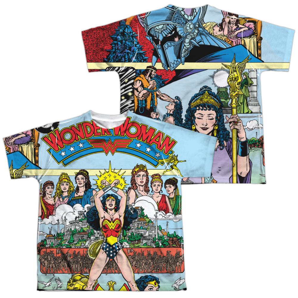 Justice League Of America No 1 Cover (Front/Back Print) Youth Regular Fit Poly Short-Sleeve T-Shirt