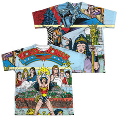 Justice League Of America No 1 Cover (Front/Back Print) Youth Regular Fit Poly Short-Sleeve T-Shirt