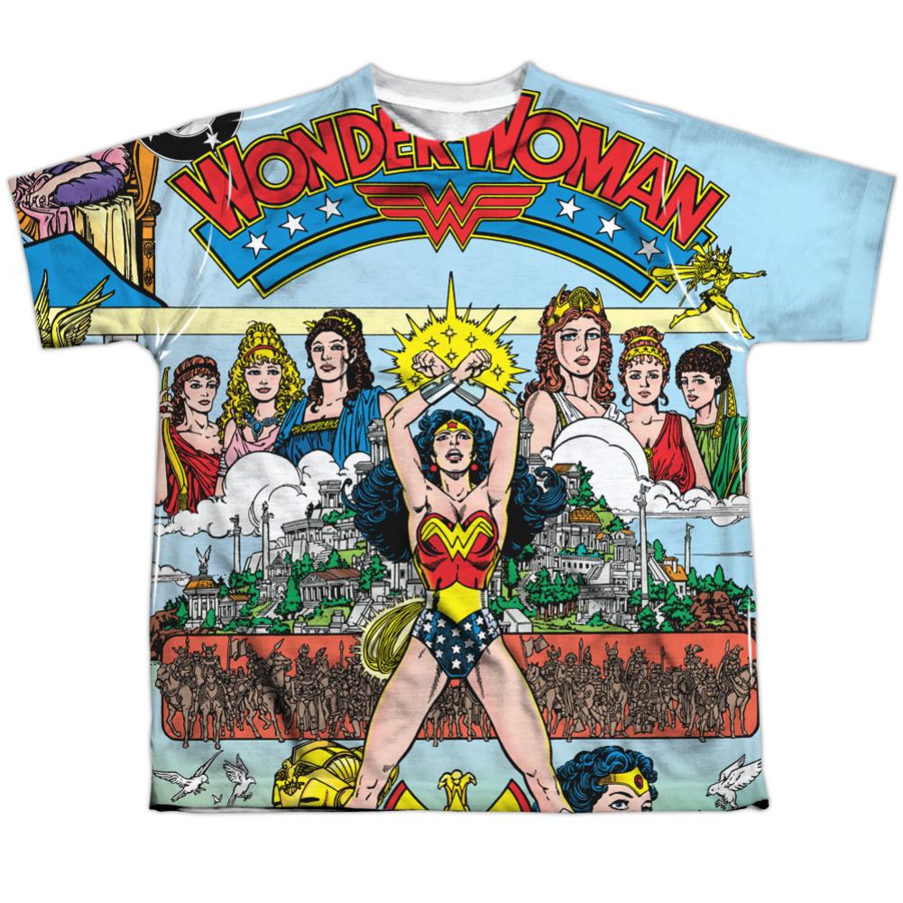 Justice League Of America No 1 Cover Youth Regular Fit Poly Short-Sleeve T-Shirt