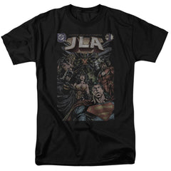 Justice League Of America #1 Cover Men's 18/1 Cotton Short-Sleeve T-Shirt