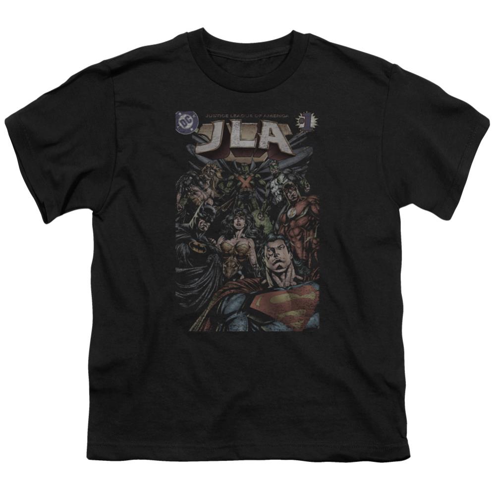 Justice League Of America #1 Cover Youth 18/1 100% Cotton Short-Sleeve T-Shirt