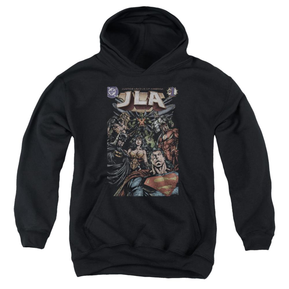 Justice League Of America #1 Cover Youth Cotton Poly Pull-Over Hoodie