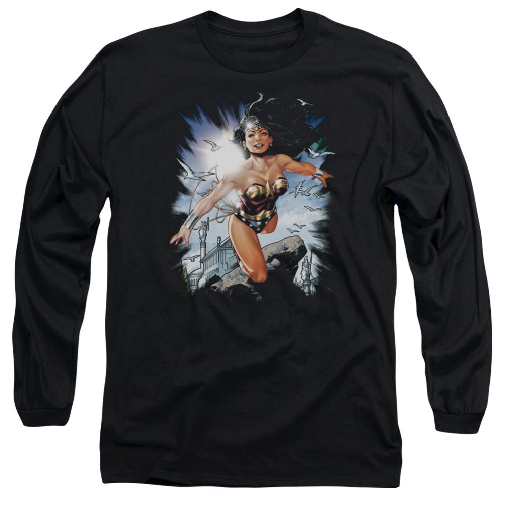 Justice League Of America Of Themyscira Men's 18/1 Cotton Long-Sleeve T-Shirt