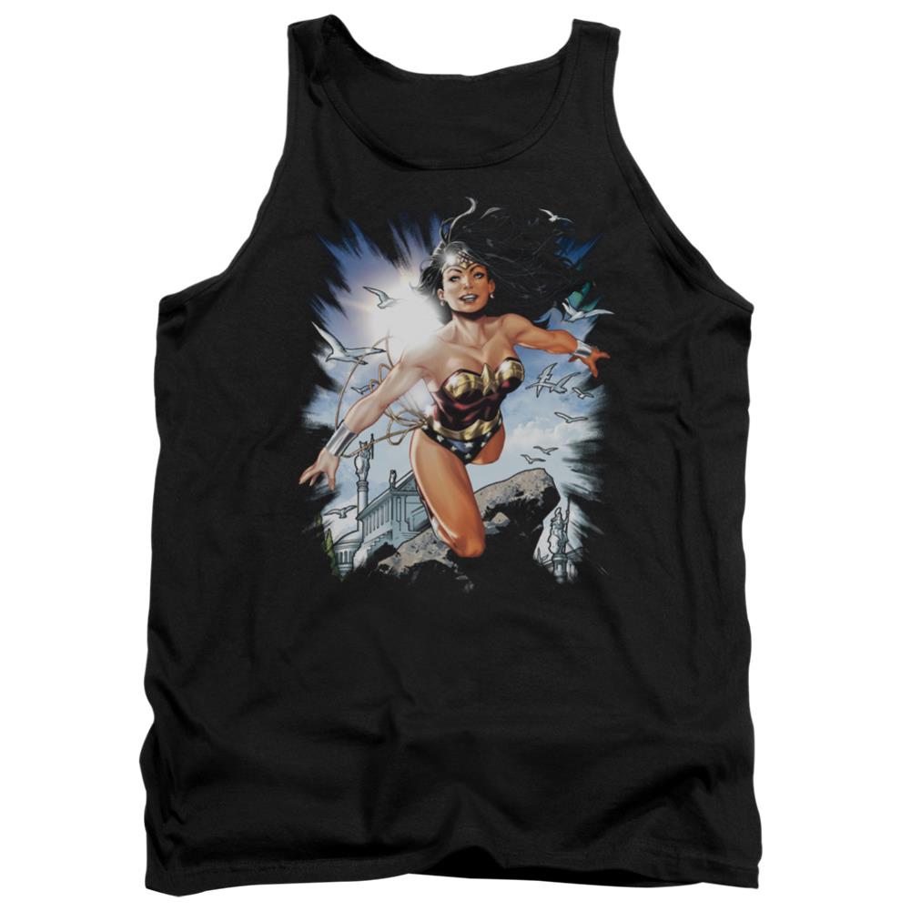 Justice League Of America Of Themyscira Men's 18/1 Cotton Tank Top