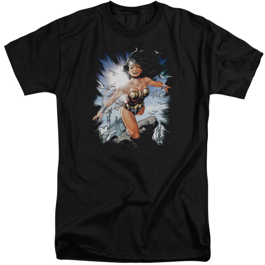 Justice League Of America Of Themyscira Men's 18/1 Tall Cotton Short-Sleeve T-Shirt