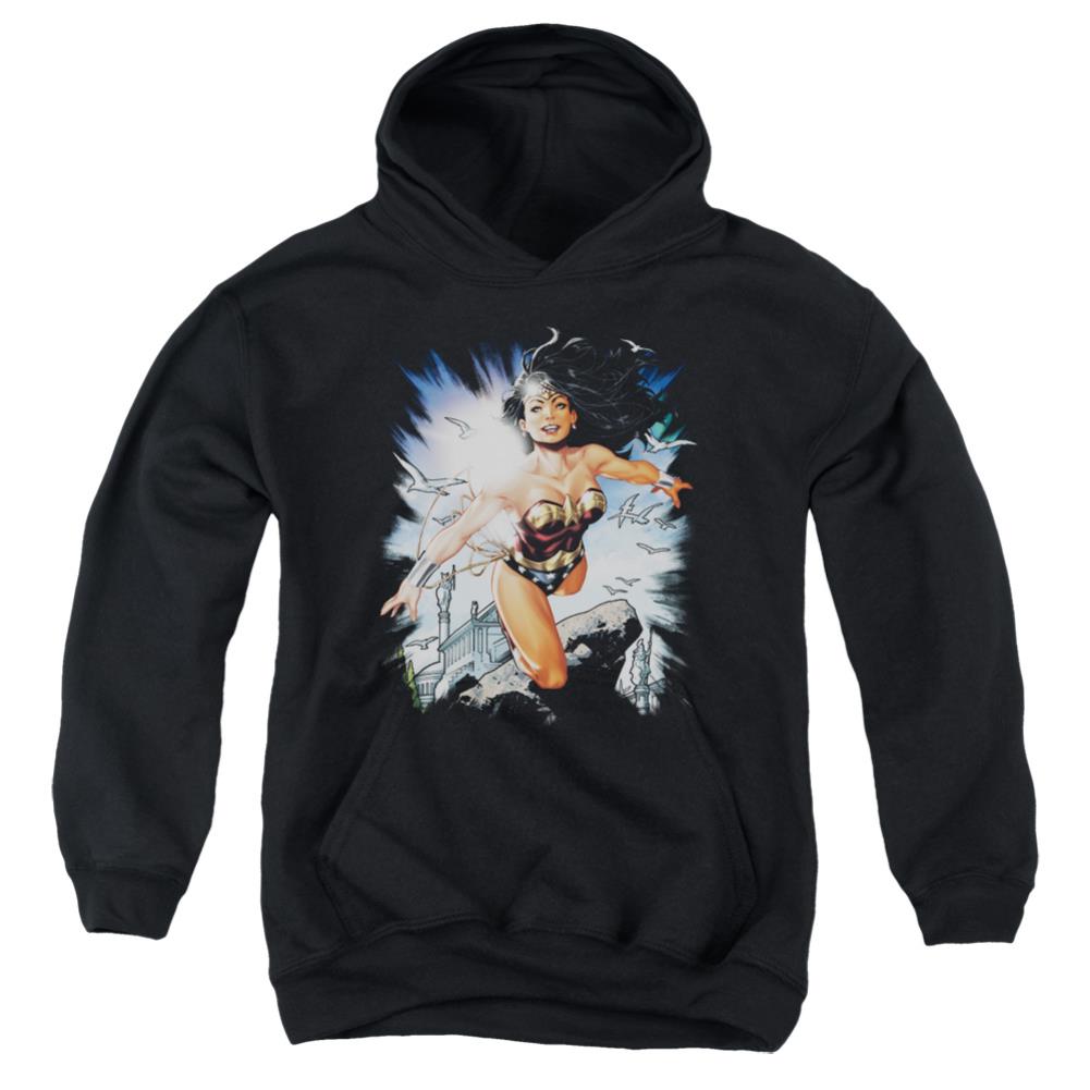 Justice League Of America Of Themyscira Youth Cotton Poly Pull-Over Hoodie