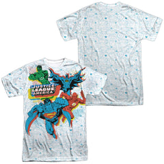 Justice League Of America Off Register Men's Regular Fit Polyester Short-Sleeve T-Shirt