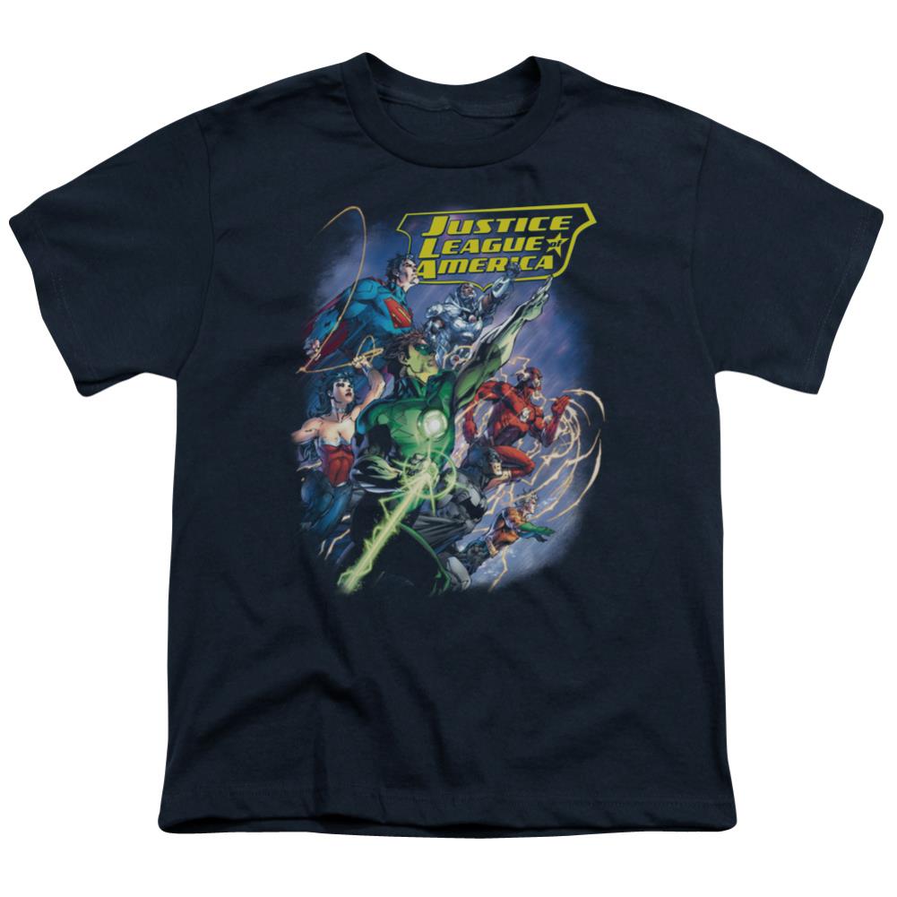 Justice League Of America Onward Youth 18/1 100% Cotton Short-Sleeve T-Shirt