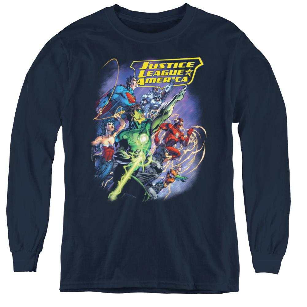 Justice League Of America Onward Youth Long-Sleeve T-Shirt