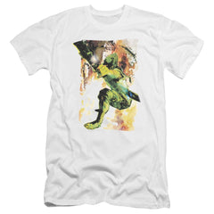 Justice League Of America Painted Archer Men's Ultra-Soft 30/1 Cotton Slim Short-Sleeve T-Shirt