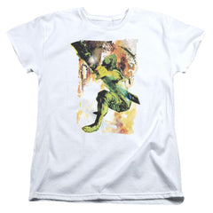 Justice League Of America Painted Archer Women's 18/1 Cotton Short-Sleeve T-Shirt