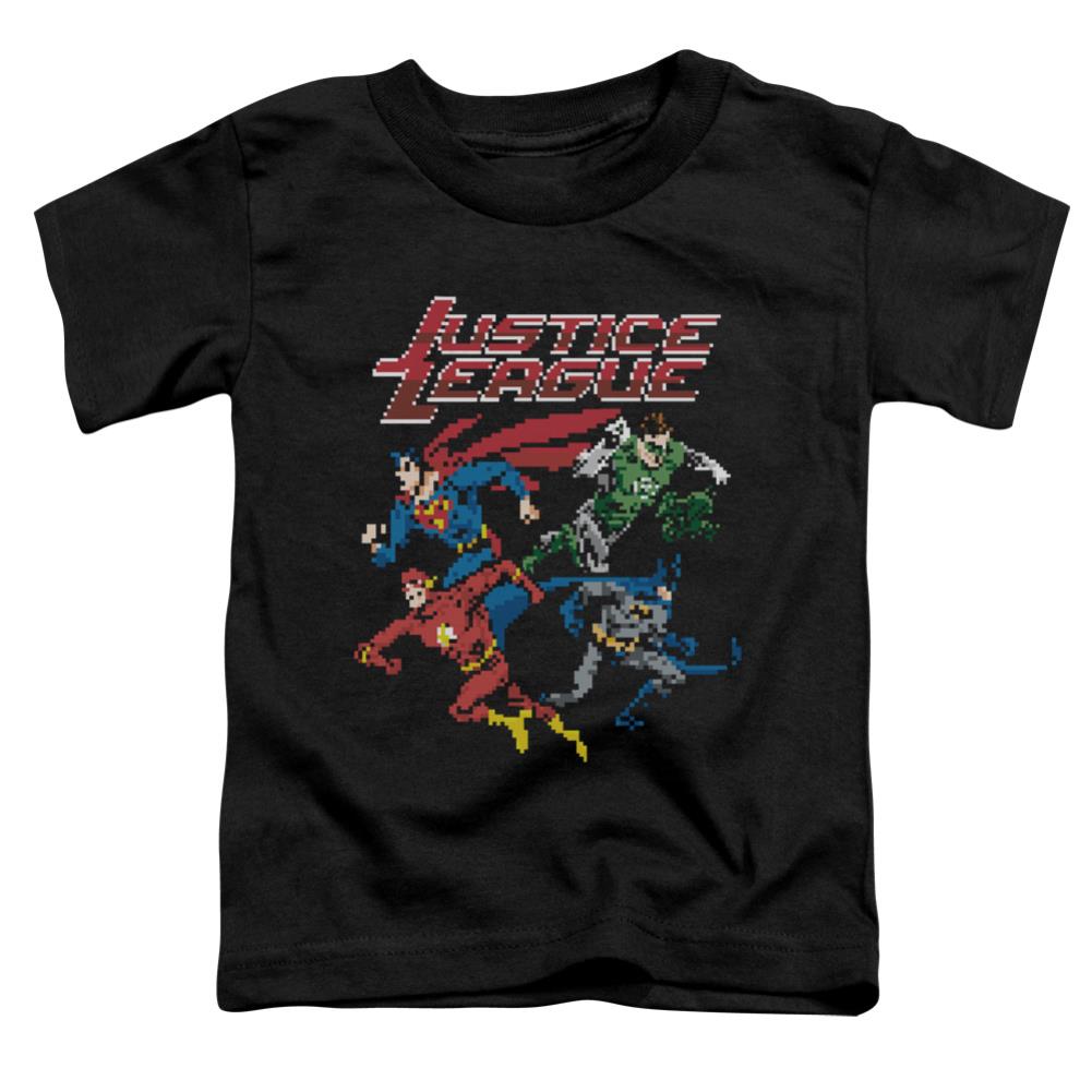 Justice League Of America Pixel League Toddler 18/1 Cotton Short-Sleeve T-Shirt