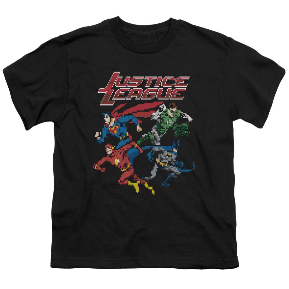 Justice League Of America Pixel League Youth 18/1 100% Cotton Short-Sleeve T-Shirt