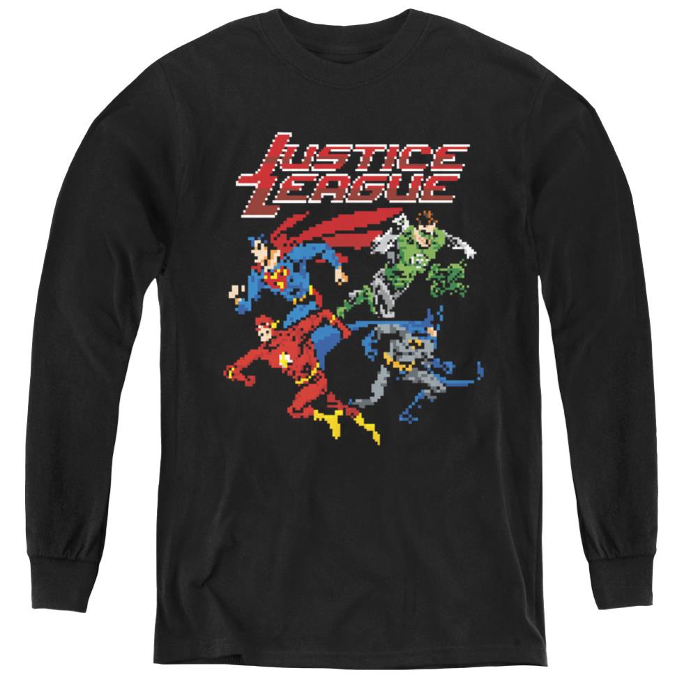 Justice League Of America Pixel League Youth Long-Sleeve T-Shirt