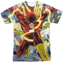 Justice League Of America Police Line Men's Regular Fit Polyester Short-Sleeve T-Shirt