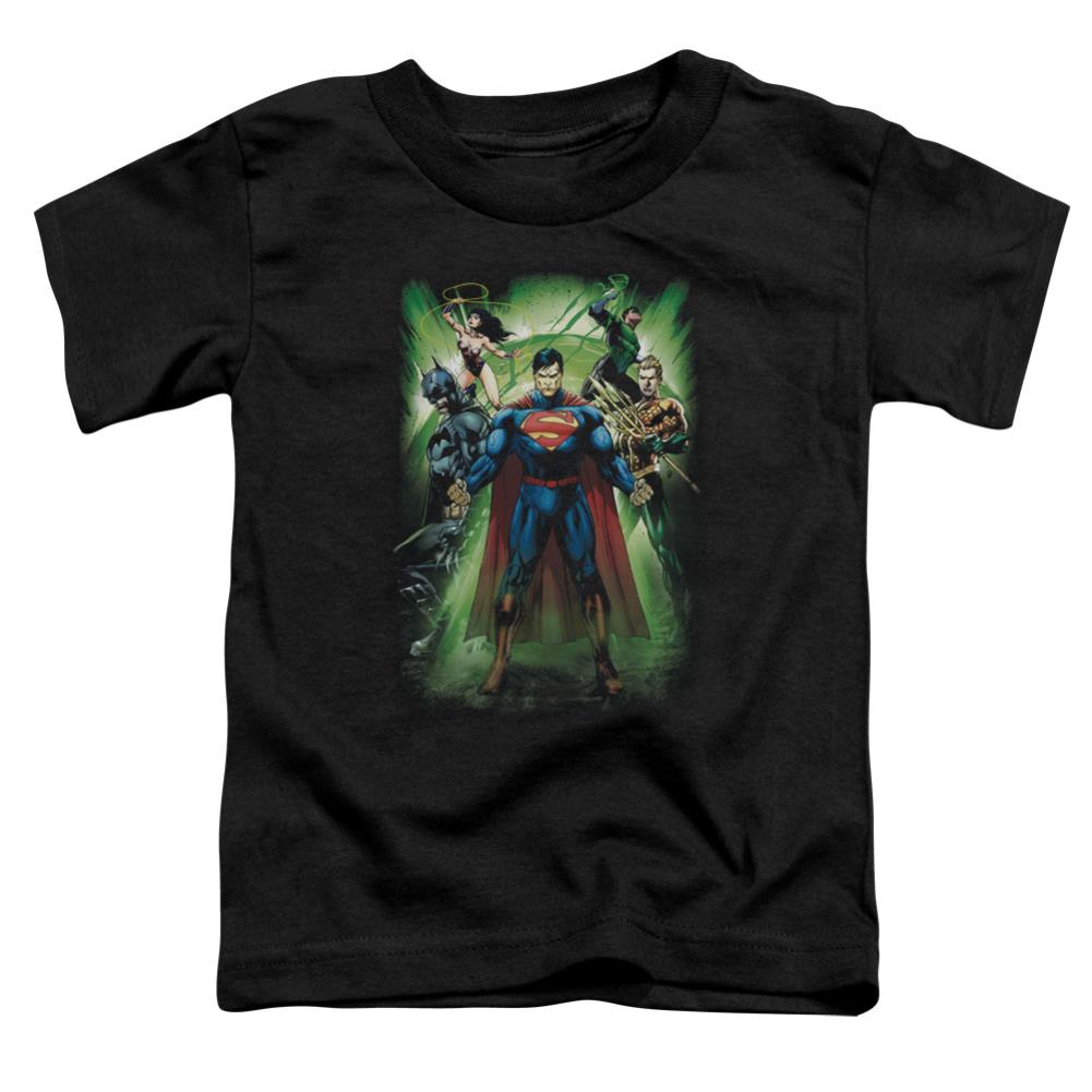 Justice League Of America Power Burst Toddler 18/1 Cotton Short-Sleeve T-Shirt