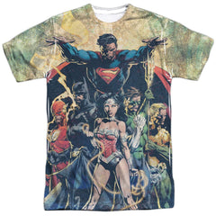 Justice League Of America Power Men's Regular Fit Polyester Short-Sleeve T-Shirt