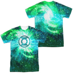 Justice League Of America Power Swirl (Front/Back Print) Men's Regular Fit Polyester Short-Sleeve T-Shirt
