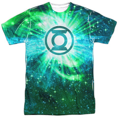 Justice League Of America Power Swirl Men's Regular Fit Polyester Short-Sleeve T-Shirt