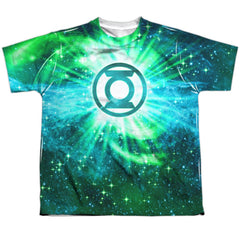 Justice League Of America Power Swirl Youth Regular Fit Poly Short-Sleeve T-Shirt
