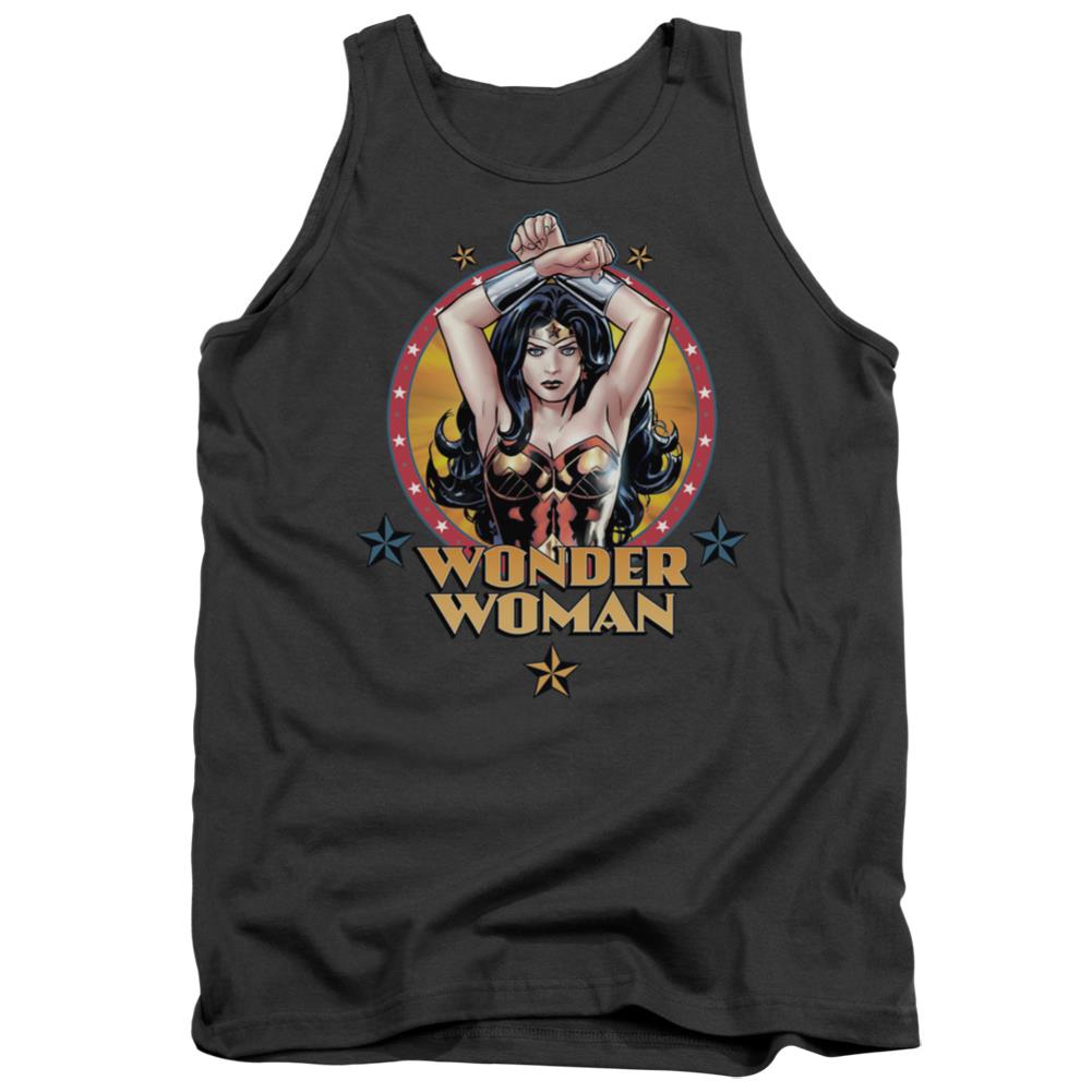 Justice League Of America Powerful Woman Men's 18/1 Cotton Tank Top