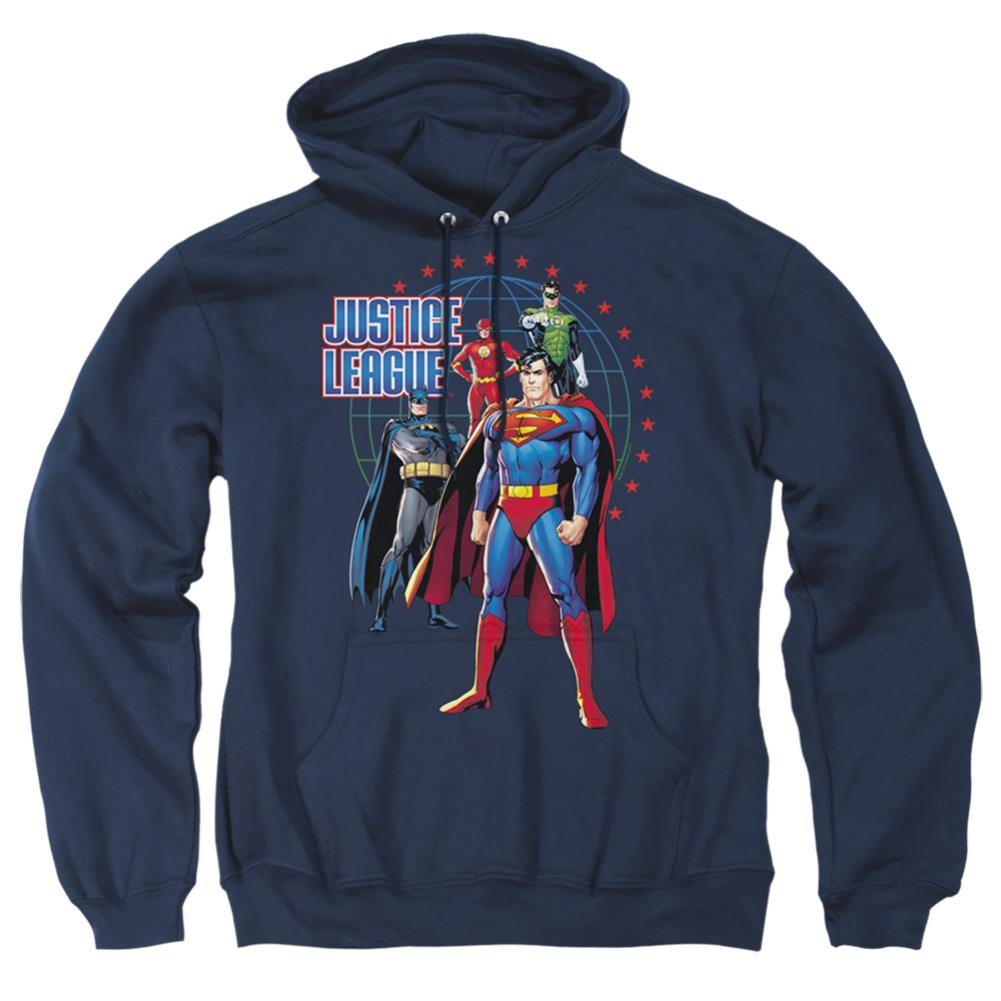 Justice League Of America Protectors Men's Pull-Over 75 25 Poly Hoodie