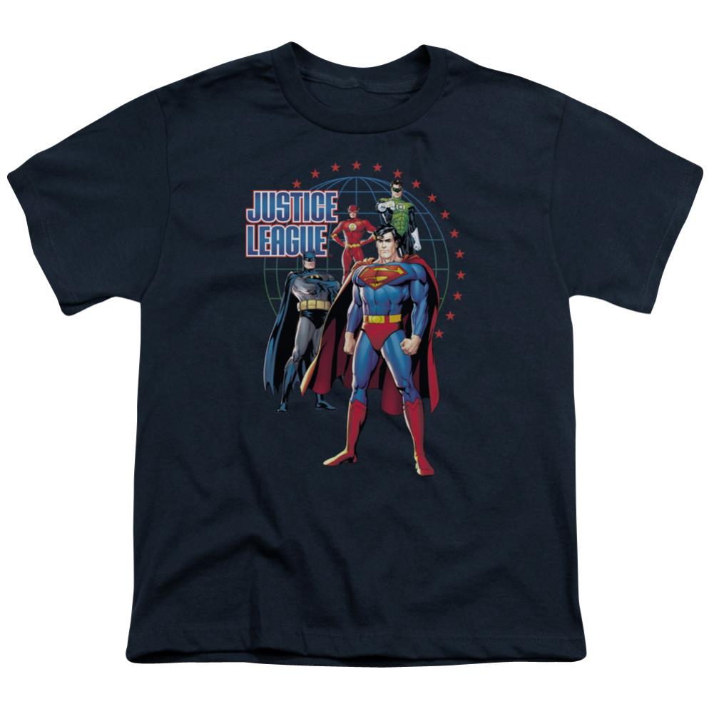 Justice League Of America Protectors Youth 18/1 100% Cotton Short-Sleeve T-Shirt