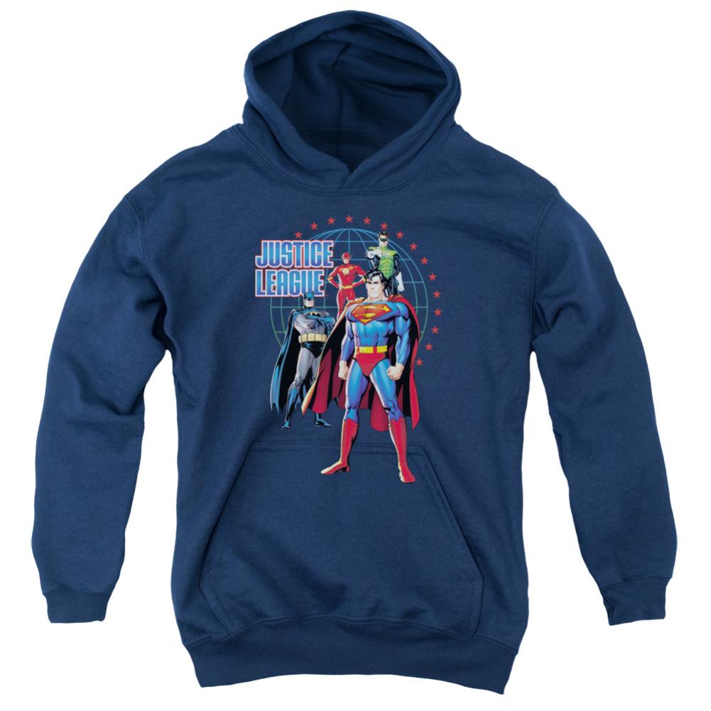 Justice League Of America Protectors Youth Cotton Poly Pull-Over Hoodie