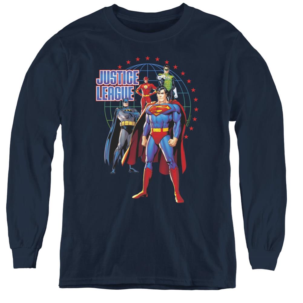 Justice League Of America Protectors Youth Long-Sleeve T-Shirt