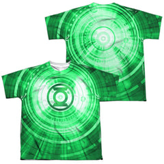 Justice League Of America Radial (Front/Back Print) Youth Regular Fit Poly Short-Sleeve T-Shirt