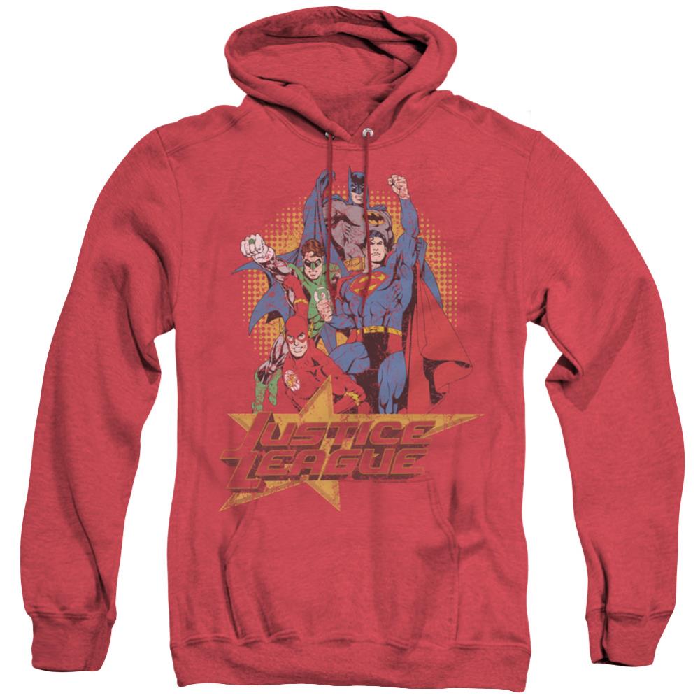 Justice League Of America Raise Your Fist Men's Pull-Over Hoodie