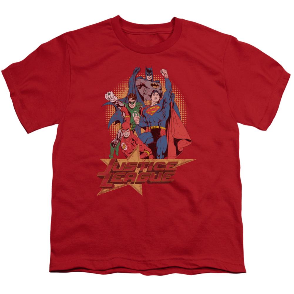 Justice League Of America Raise Your Fist Youth 18/1 100% Cotton Short-Sleeve T-Shirt