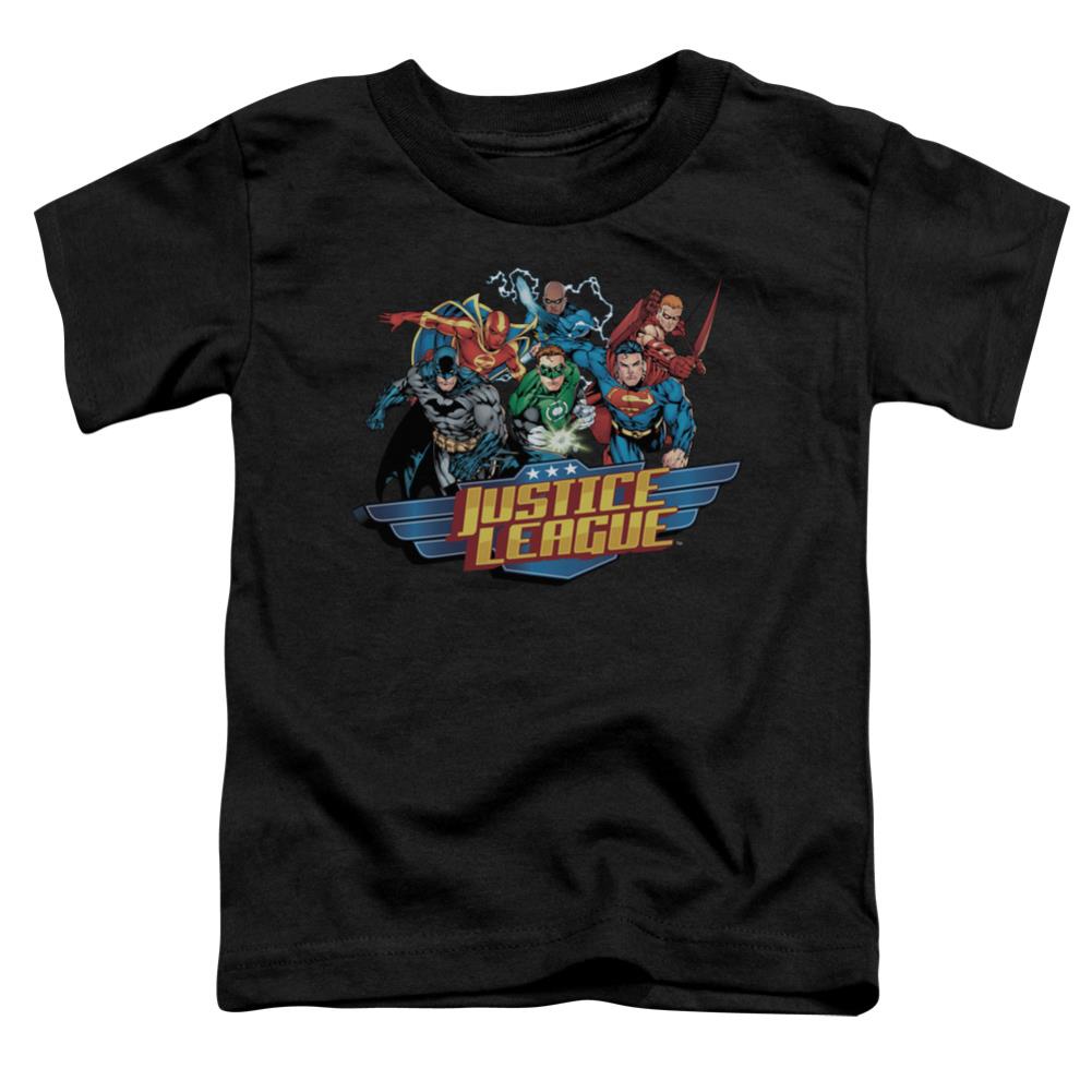Justice League Of America Ready To Fight Toddler 18/1 Cotton Short-Sleeve T-Shirt