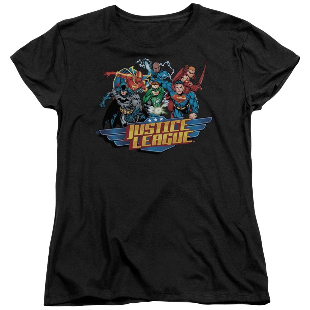 Justice League Of America Ready To Fight Women's 18/1 Cotton Short-Sleeve T-Shirt