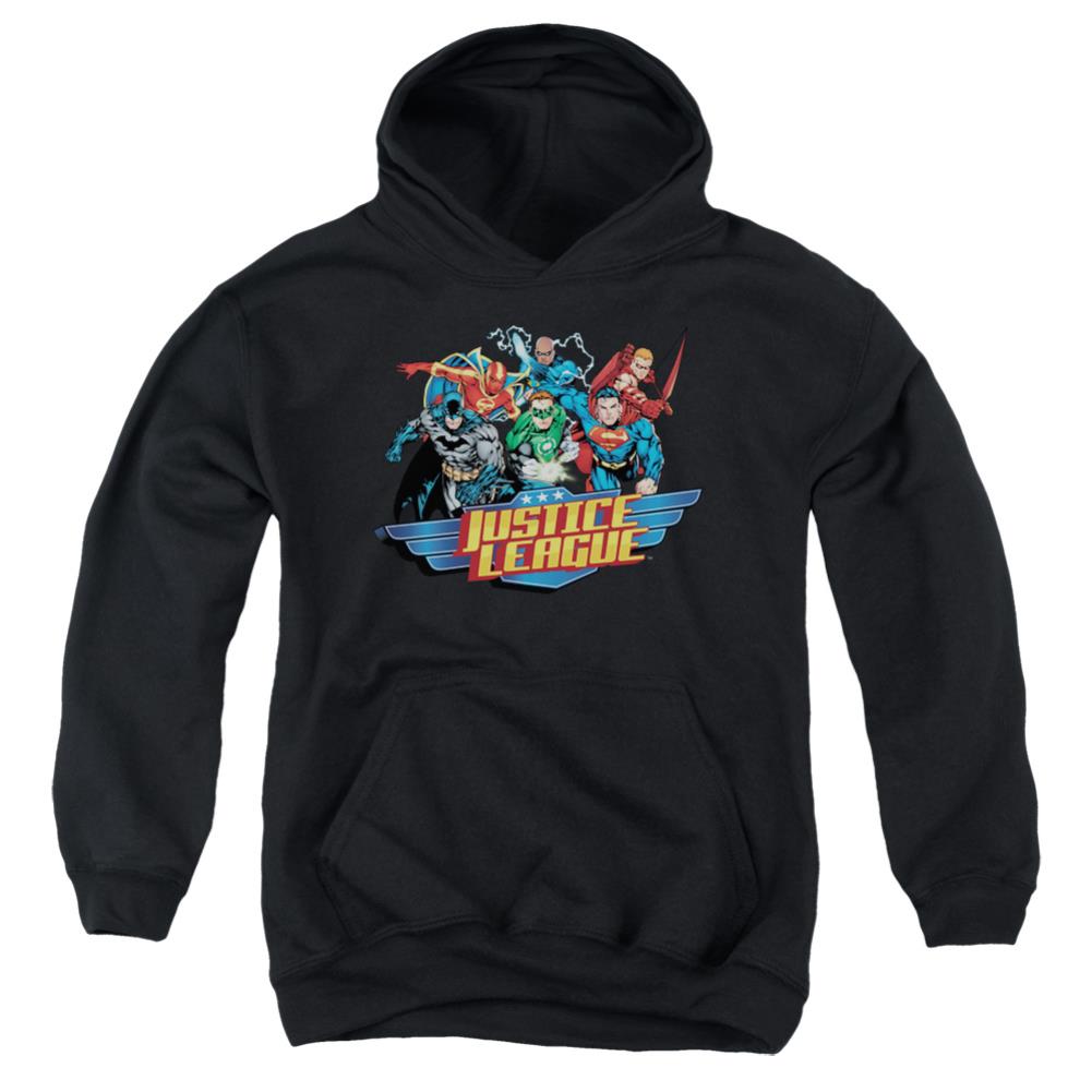Justice League Of America Ready To Fight Youth Cotton Poly Pull-Over Hoodie