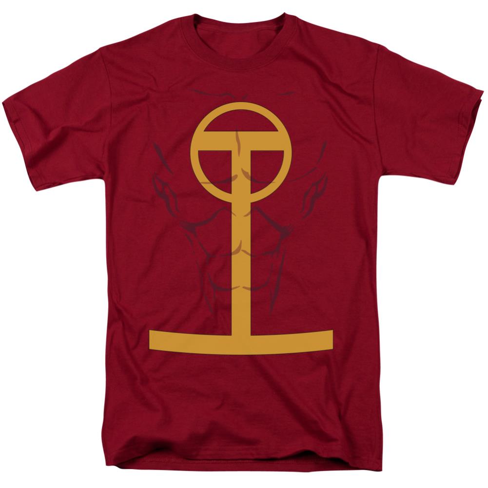 Justice League Of America Red Tornado Men's 18/1 Cotton Short-Sleeve T-Shirt