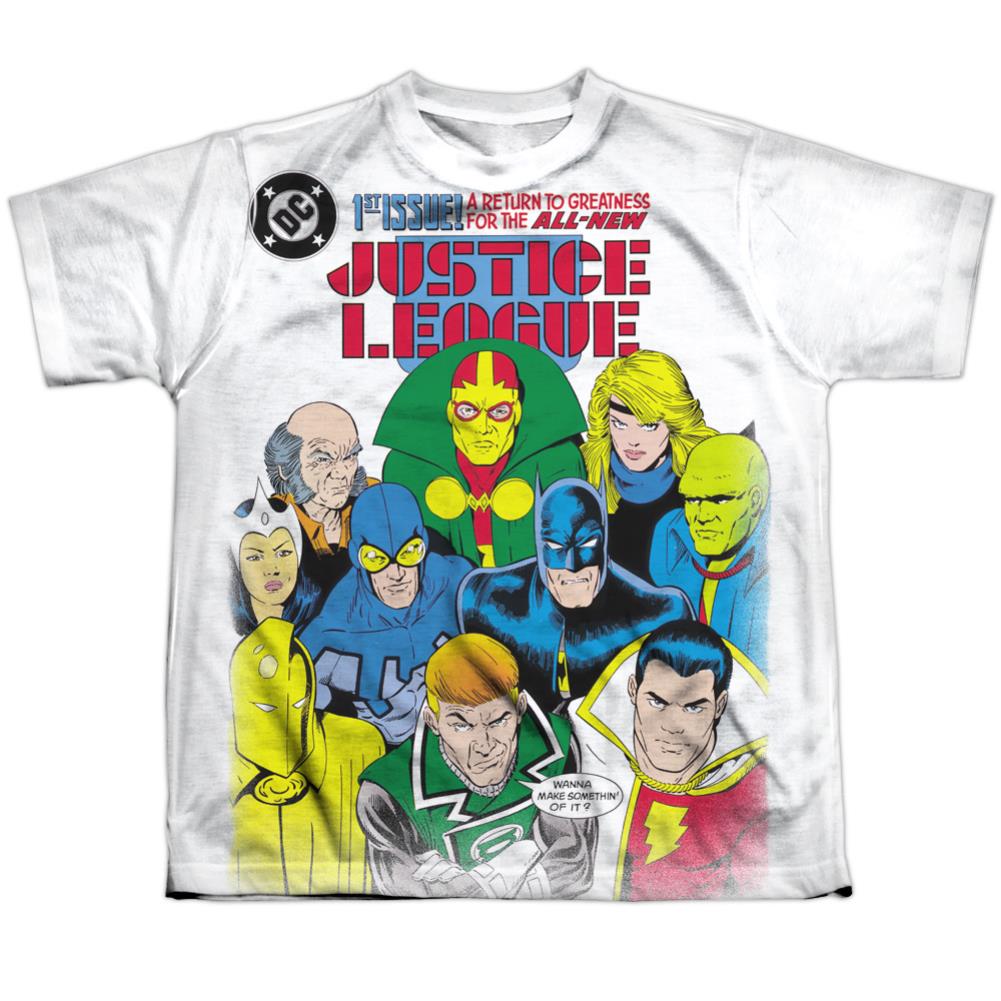 Justice League Of America Return To Greatness Youth Regular Fit Poly Short-Sleeve T-Shirt