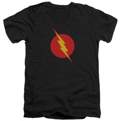 Justice League Of America Reverse Flash Men's 30/1 Cotton Slim V-Neck T-Shirt
