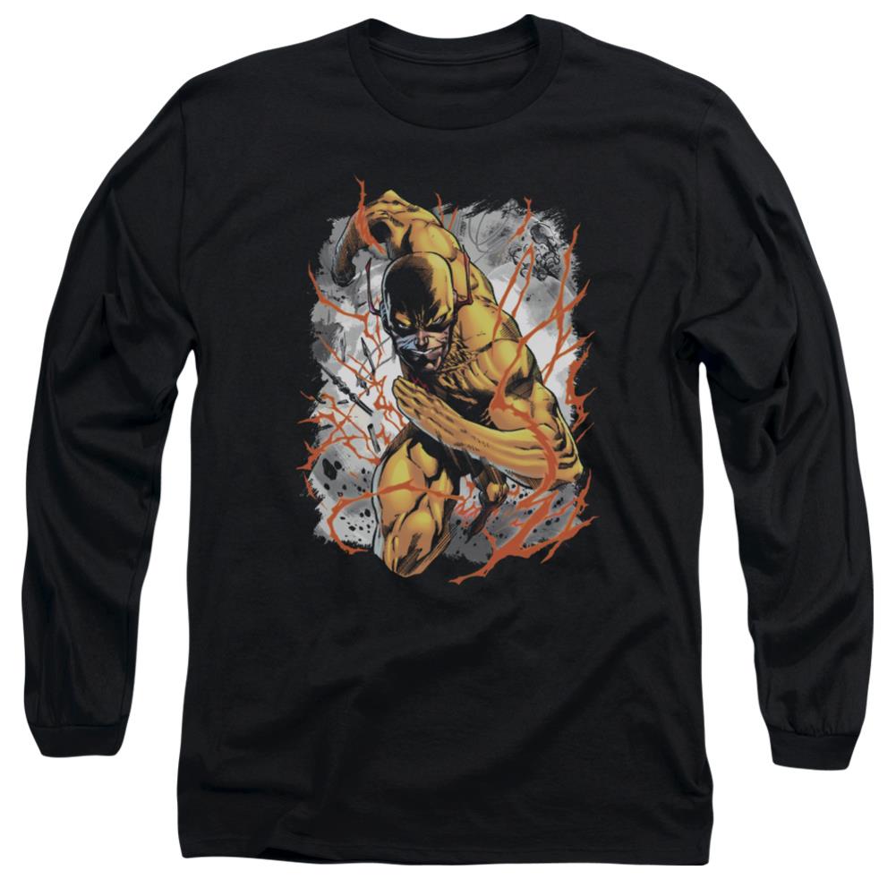 Justice League Of America Reversed Men's 18/1 Cotton Long-Sleeve T-Shirt