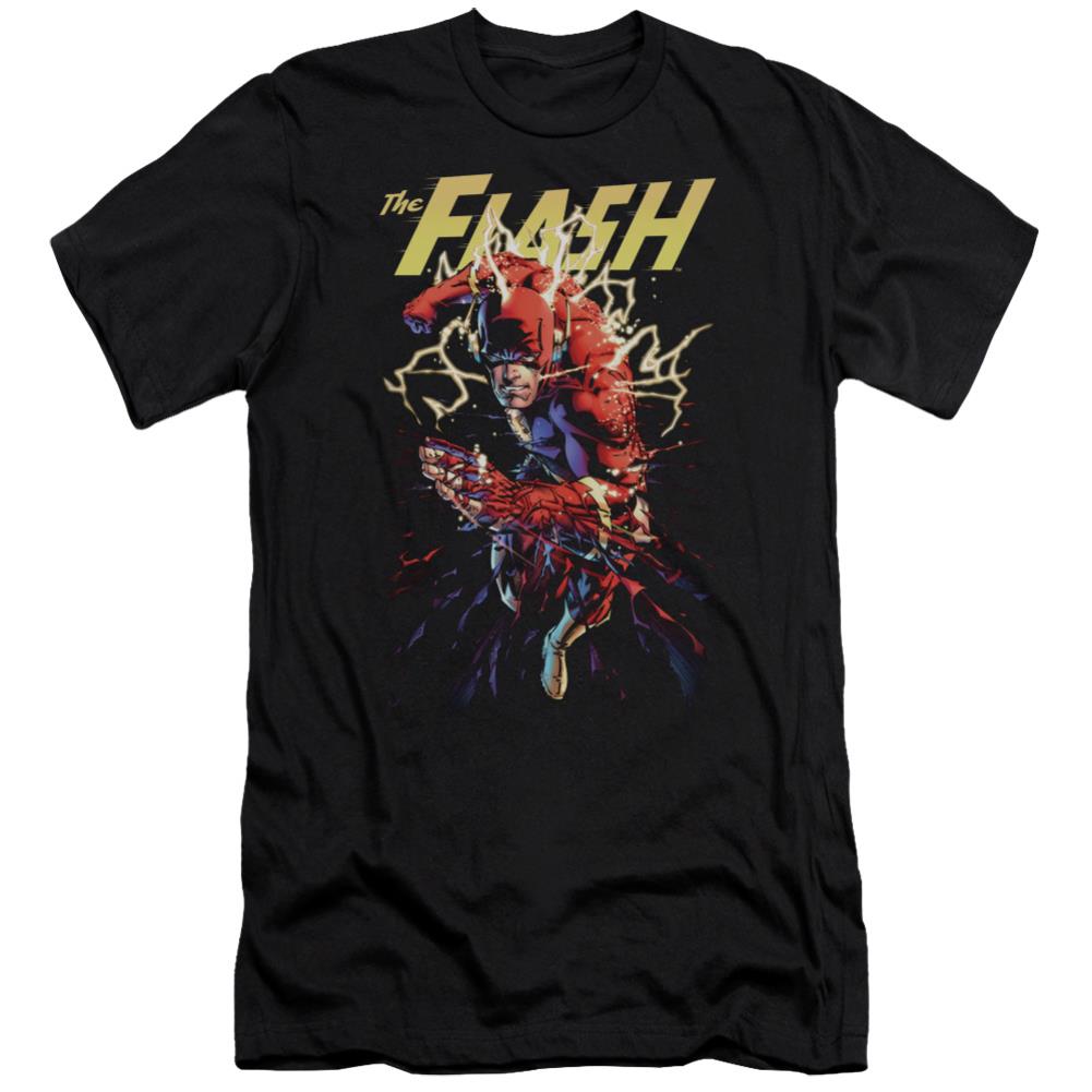 Justice League Of America Ripping Apart Men's Ultra-Soft 30/1 Cotton Slim Short-Sleeve T-Shirt