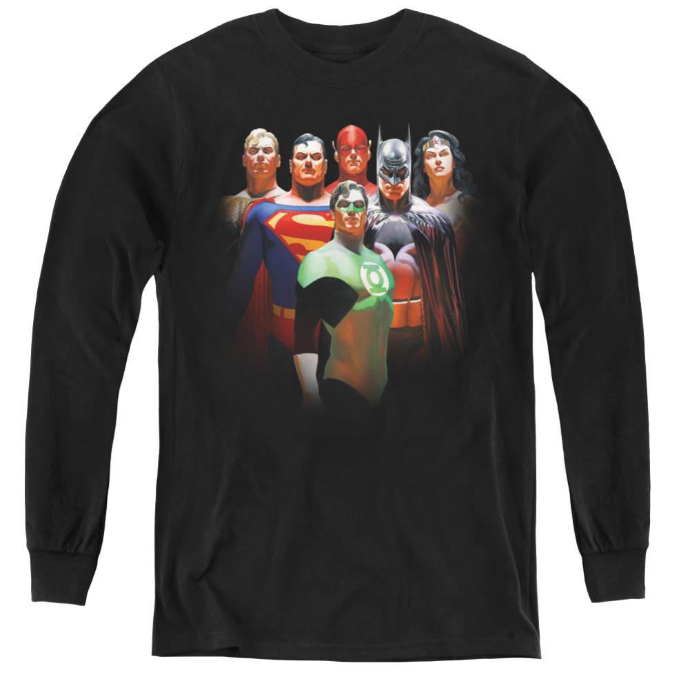 Justice League Of America Roll Call Youth Long-Sleeve T-Shirt