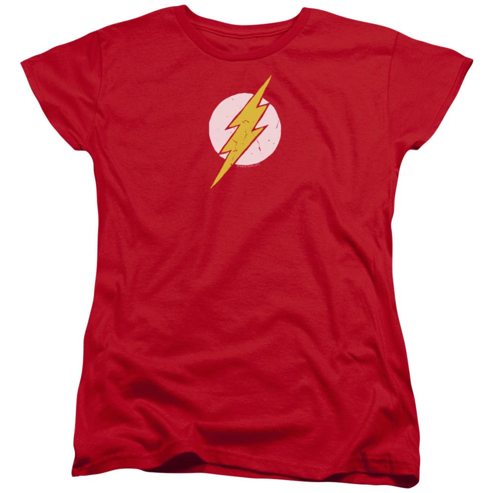 Justice League Of America Rough Flash Women's 18/1 Cotton Short-Sleeve T-Shirt