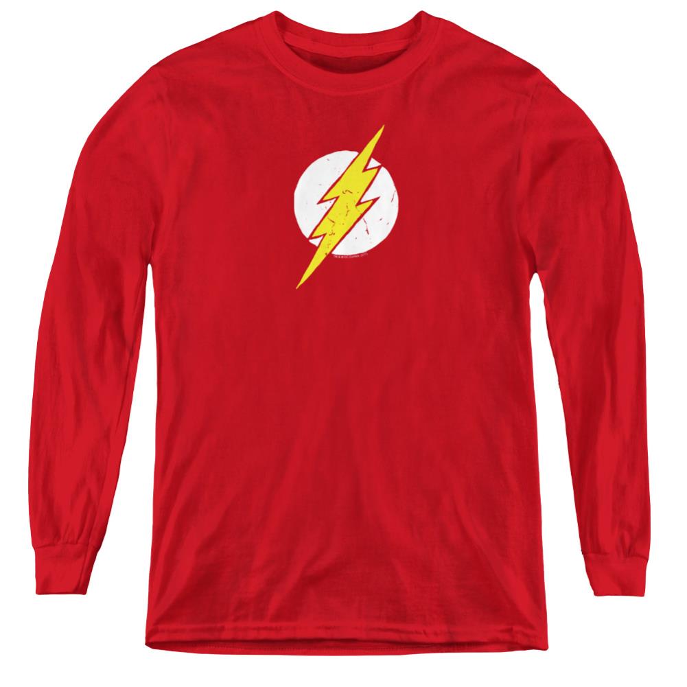 Justice League Of America Rough Flash Youth Long-Sleeve T-Shirt