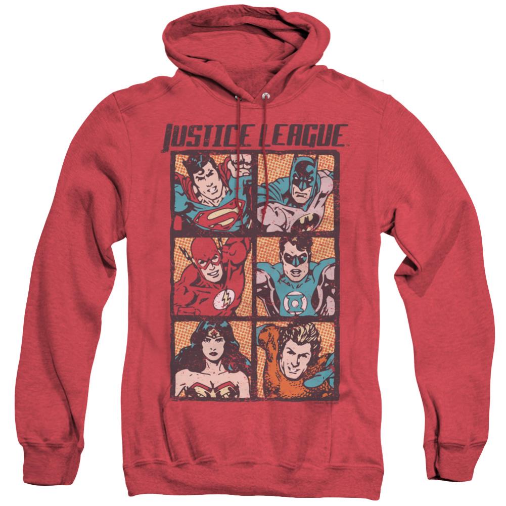 Justice League Of America Rough Panels Men's Pull-Over Hoodie