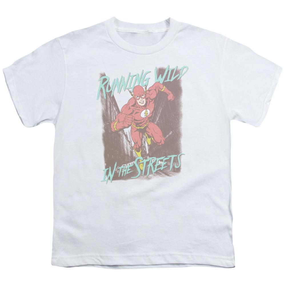 Justice League Of America Running Wild Youth 18/1 100% Cotton Short-Sleeve T-Shirt