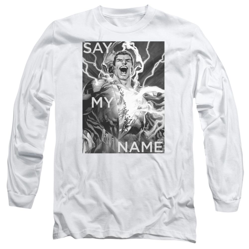 Justice League Of America Say My Name Men's 18/1 Cotton Long-Sleeve T-Shirt