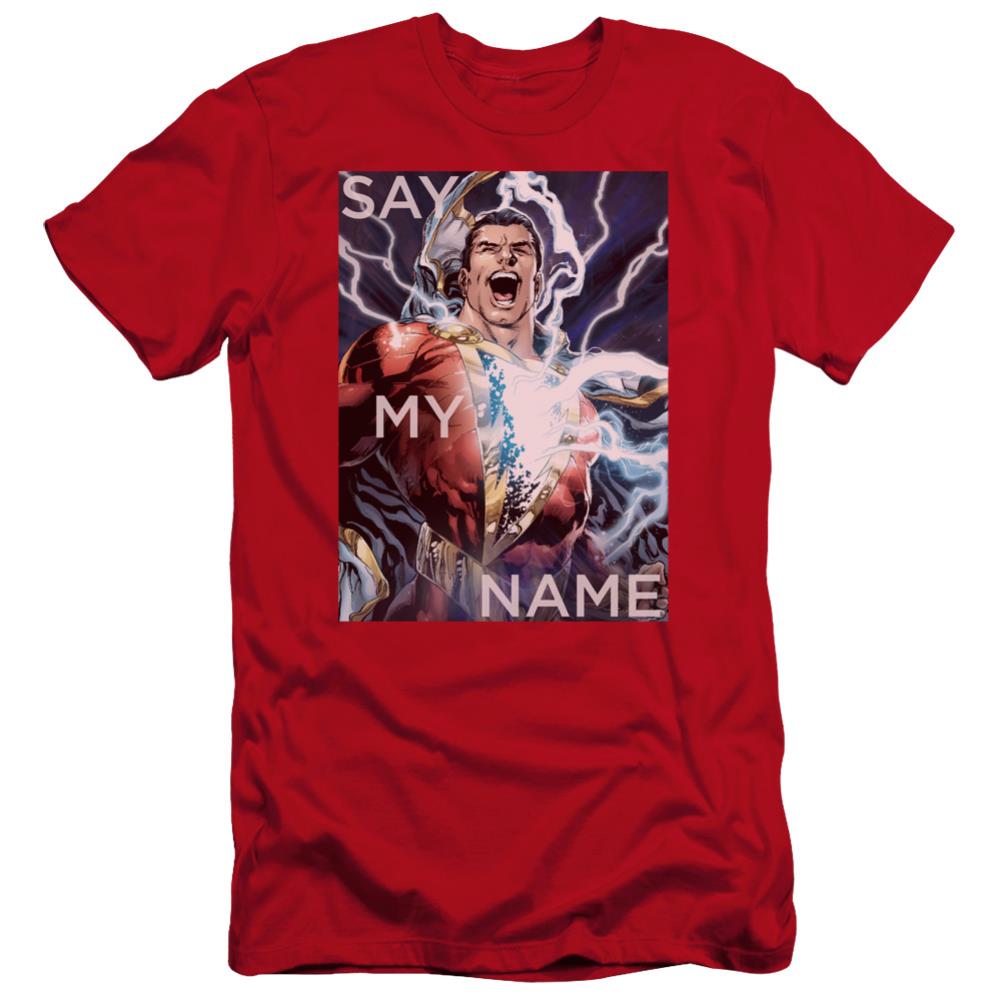 Justice League Of America Say My Name Men's Ultra-Soft 30/1 Cotton Slim Short-Sleeve T-Shirt