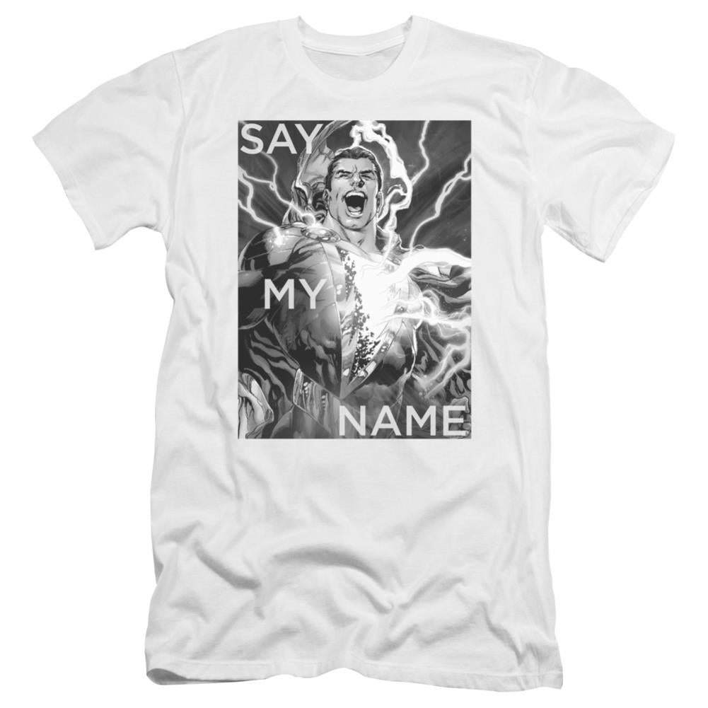 Justice League Of America Say My Name Men's Ultra-Soft 30/1 Cotton Slim Short-Sleeve T-Shirt